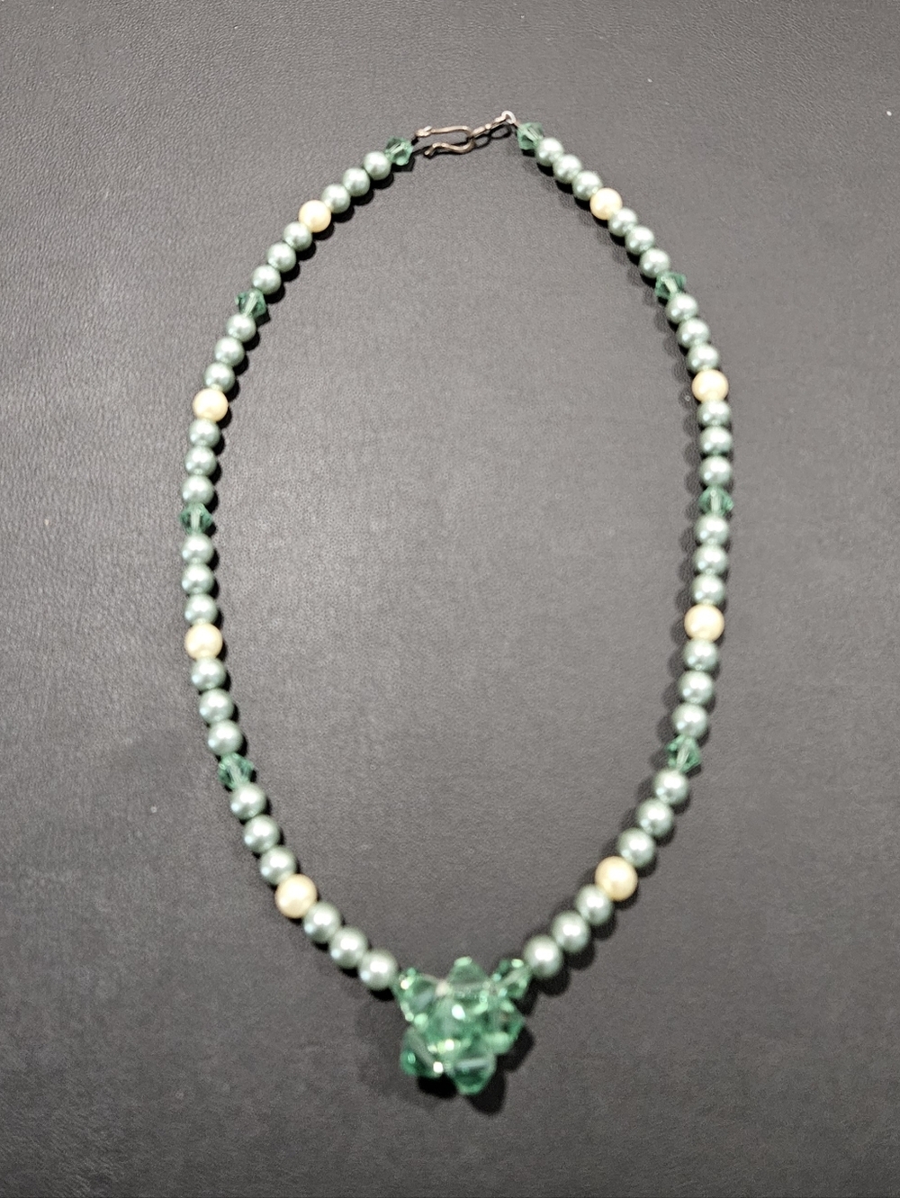 Green Beaded Statement Necklace - Unbranded